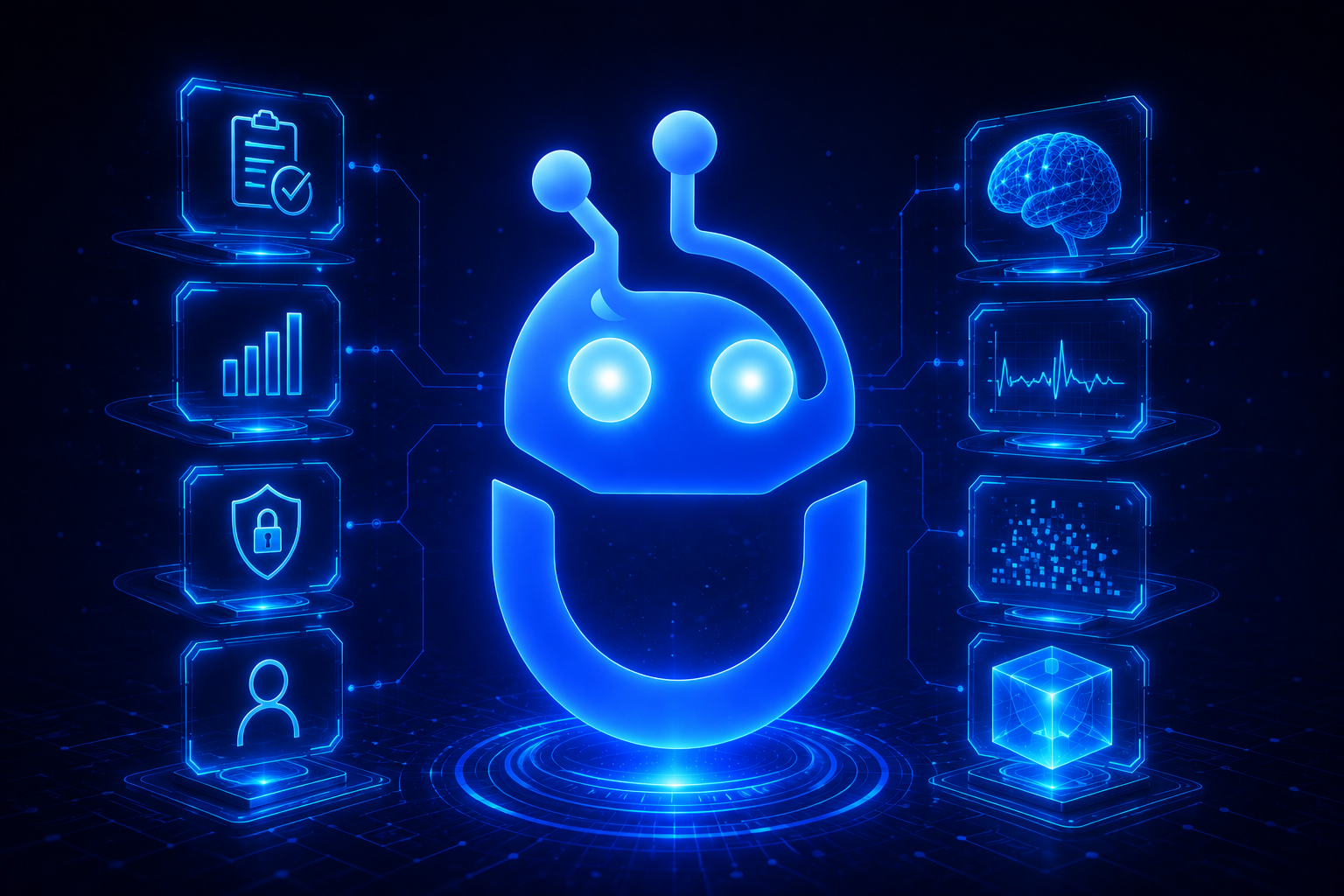 Clean UI screenshot of the U-Bot AI application.